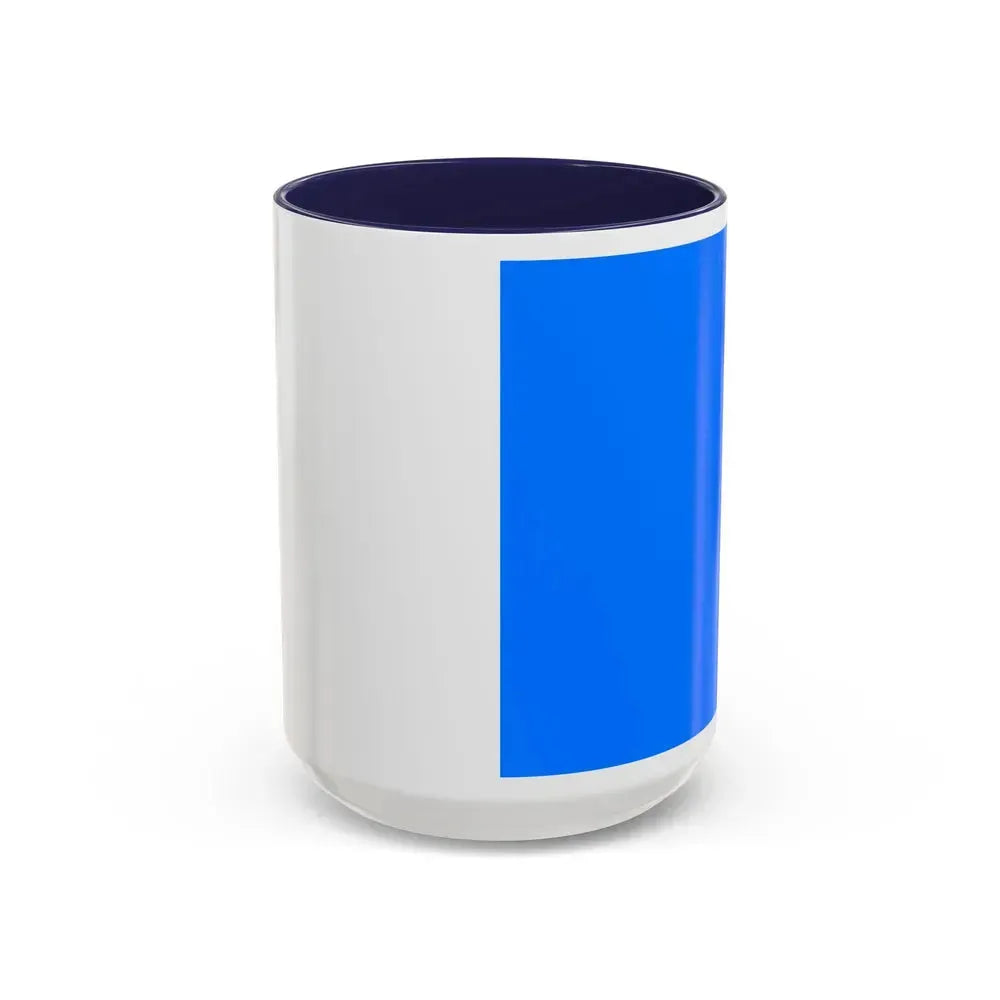 Flag of Brescia Italy - Accent Coffee Mug 15oz Navy - Go Mug Yourself