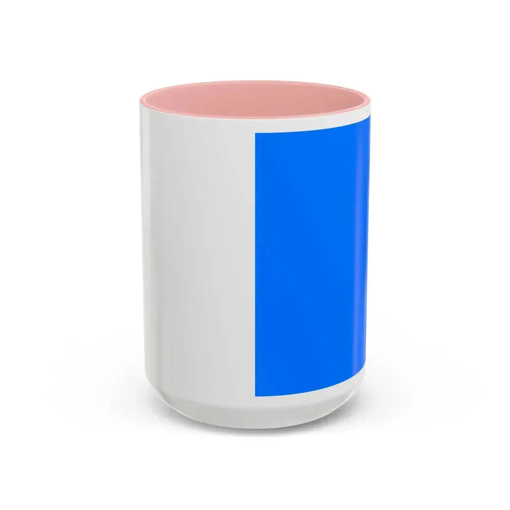 Flag of Brescia Italy - Accent Coffee Mug 15oz Pink - Go Mug Yourself