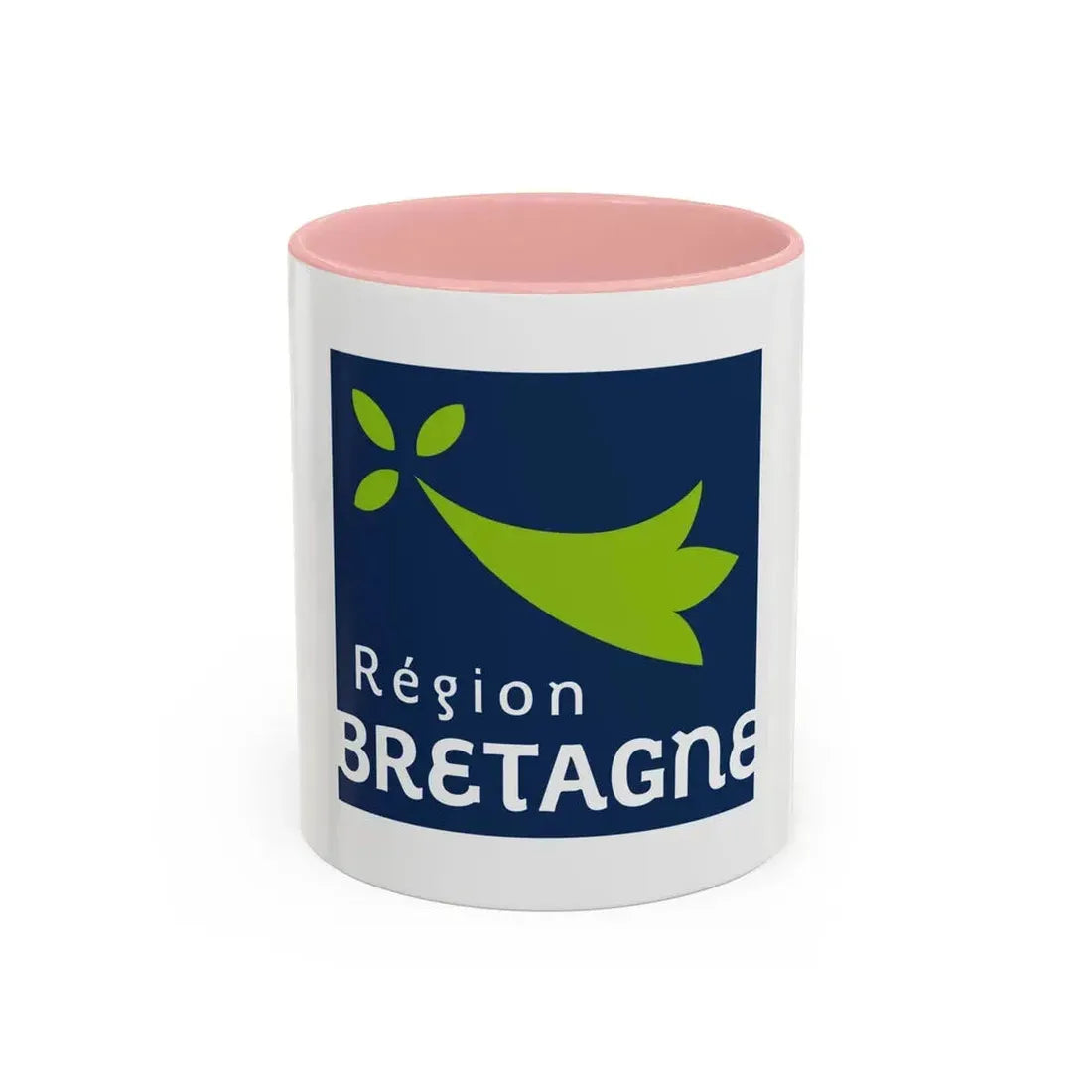 Flag of Bretagne France 2 - Accent Coffee Mug 11oz Pink - Go Mug Yourself