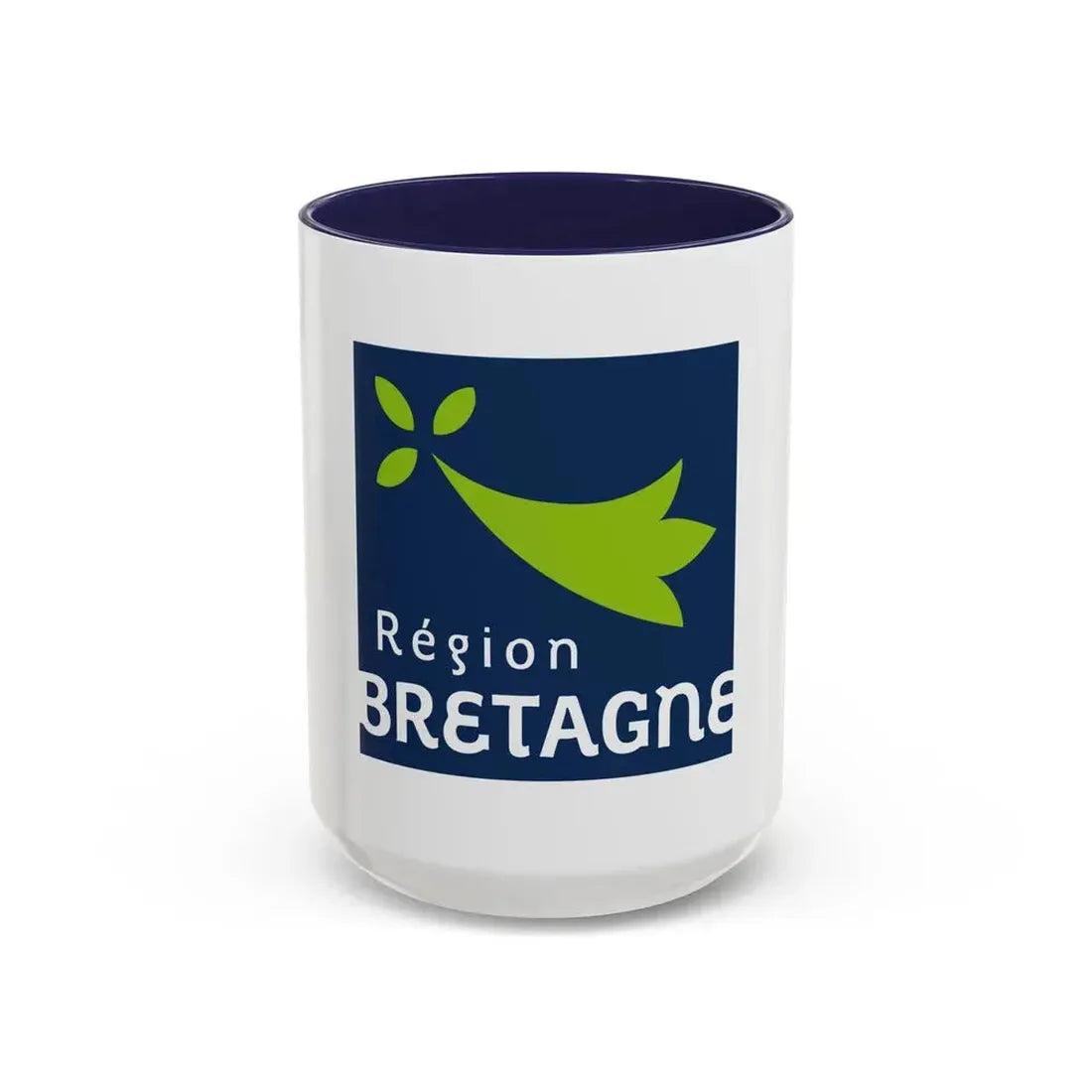 Flag of Bretagne France 2 - Accent Coffee Mug 15oz Navy - Go Mug Yourself