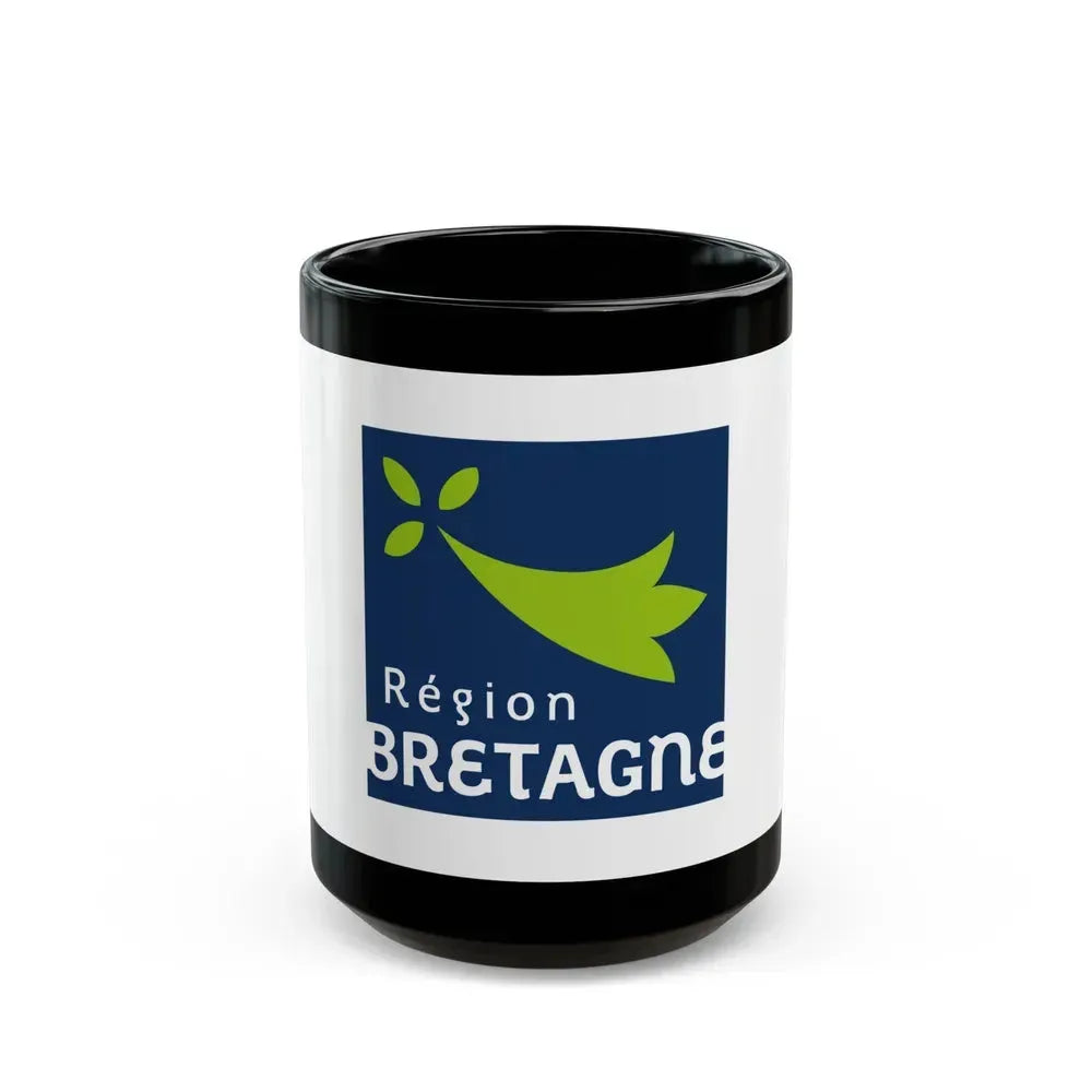 Flag of Bretagne France 2 - Black Coffee Mug 15oz - Go Mug Yourself