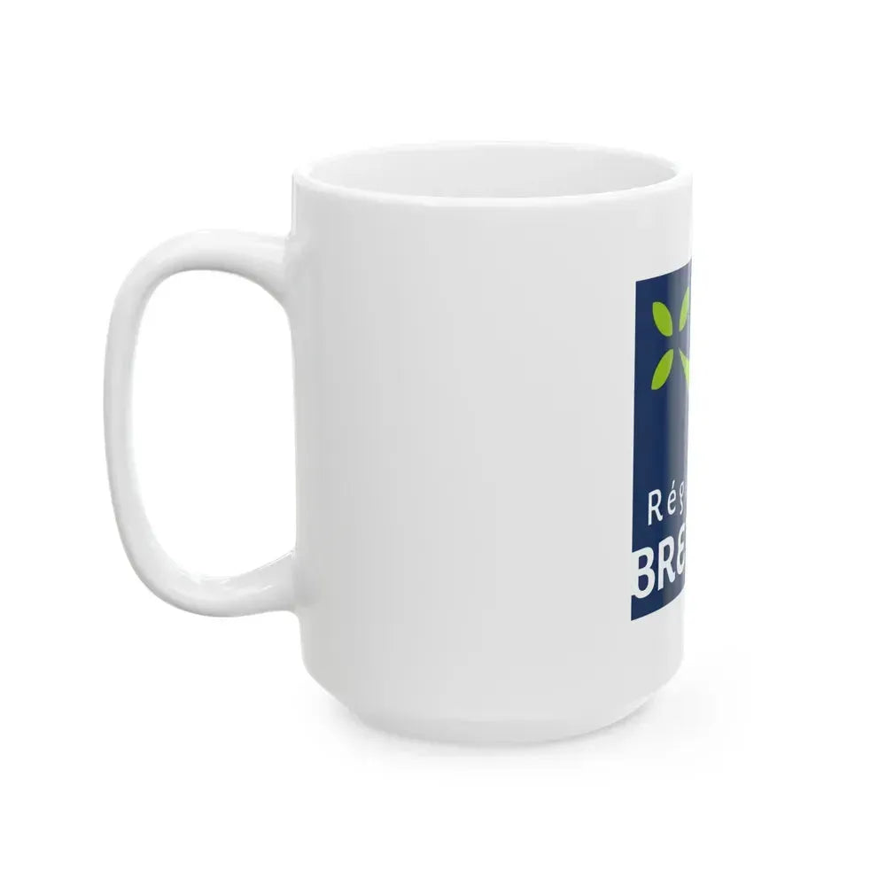 Flag of Bretagne France 2 - White Coffee Mug - Go Mug Yourself