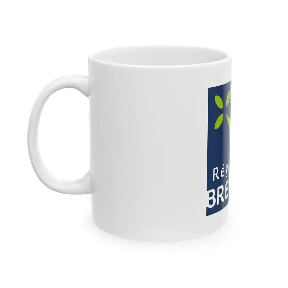 Flag of Bretagne France 2 - White Coffee Mug - Go Mug Yourself
