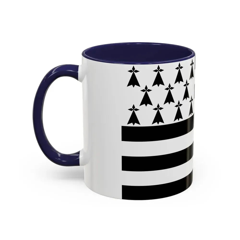 Flag of Bretagne France - Accent Coffee Mug - Go Mug Yourself