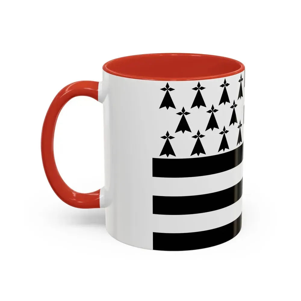 Flag of Bretagne France - Accent Coffee Mug - Go Mug Yourself