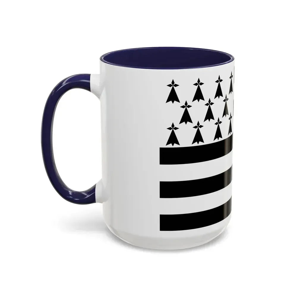 Flag of Bretagne France - Accent Coffee Mug - Go Mug Yourself