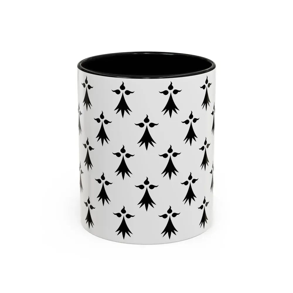 Flag of Bretagne3 France - Accent Coffee Mug 11oz Black - Go Mug Yourself