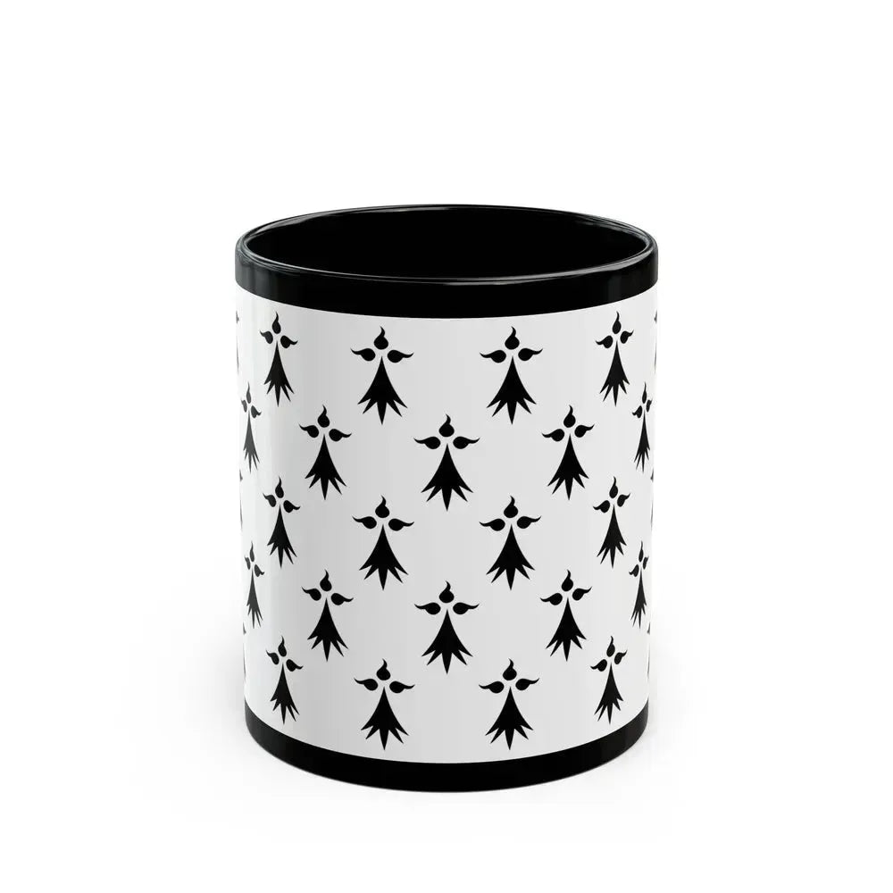 Flag of Bretagne3 France - Black Coffee Mug 11oz - Go Mug Yourself