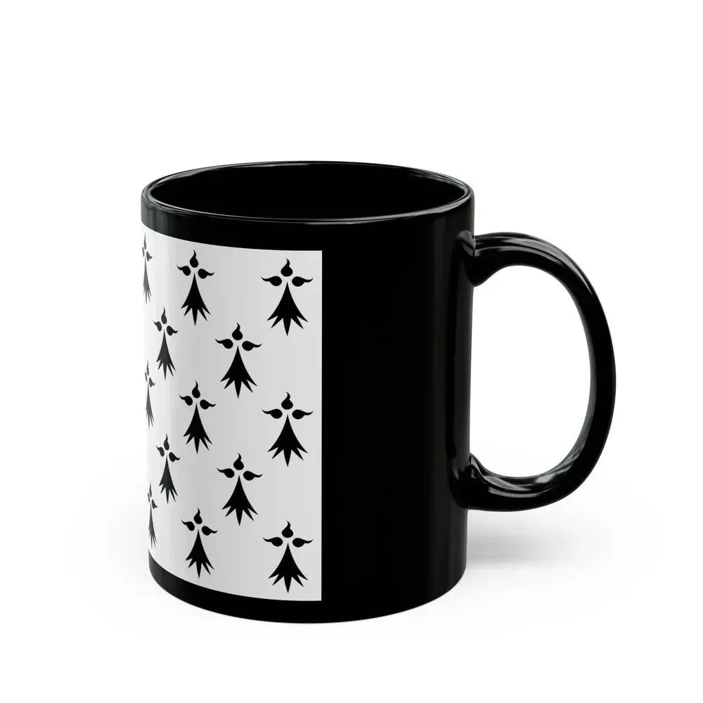 Flag of Bretagne3 France - Black Coffee Mug - Go Mug Yourself