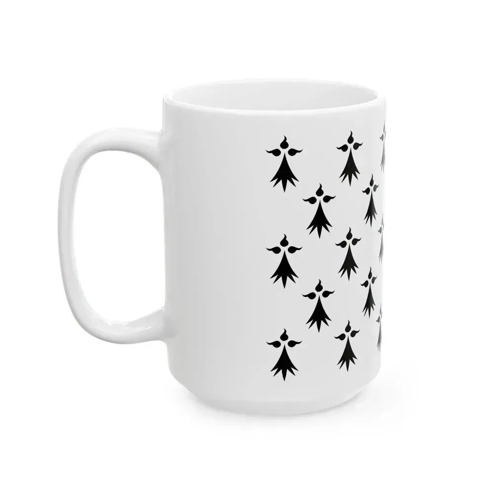Flag of Bretagne3 France - White Coffee Mug - Go Mug Yourself