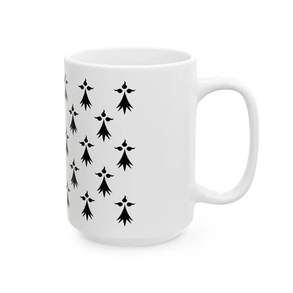 Flag of Bretagne3 France - White Coffee Mug - Go Mug Yourself