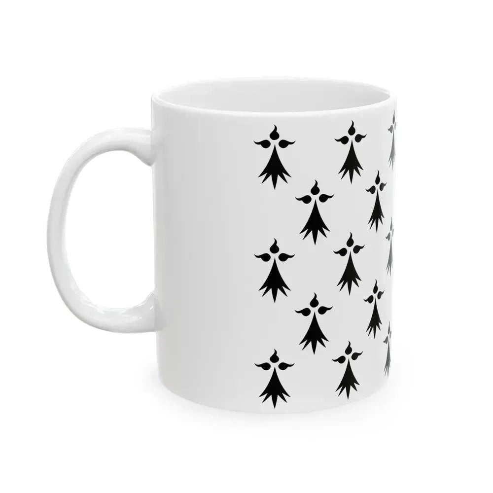 Flag of Bretagne3 France - White Coffee Mug - Go Mug Yourself