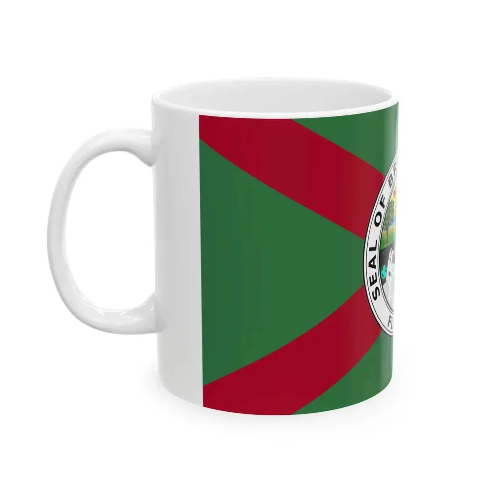 Flag of Brevard County Florida (United States) White Coffee Mug - Go Mug Yourself