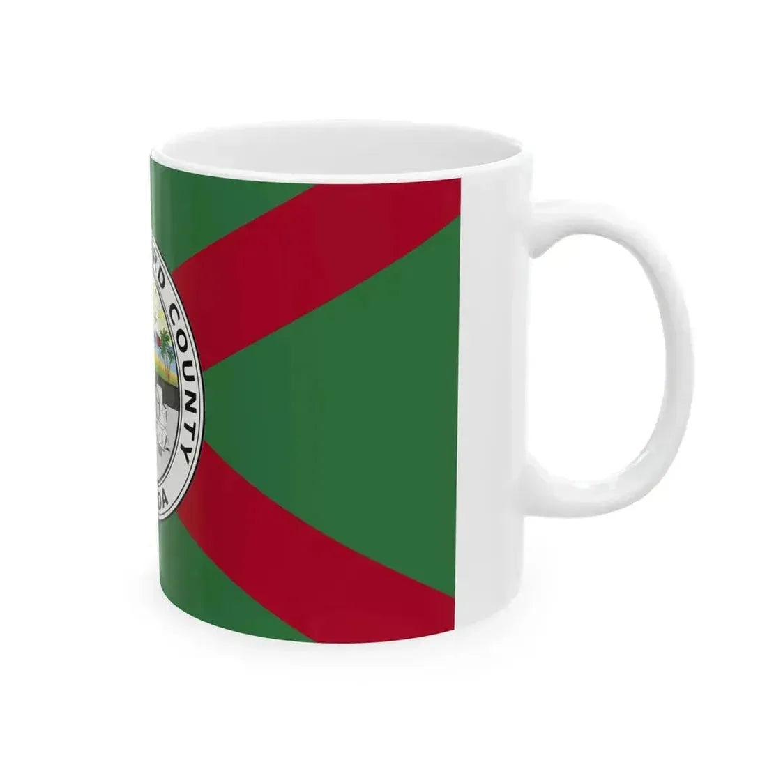 Flag of Brevard County Florida (United States) White Coffee Mug - Go Mug Yourself