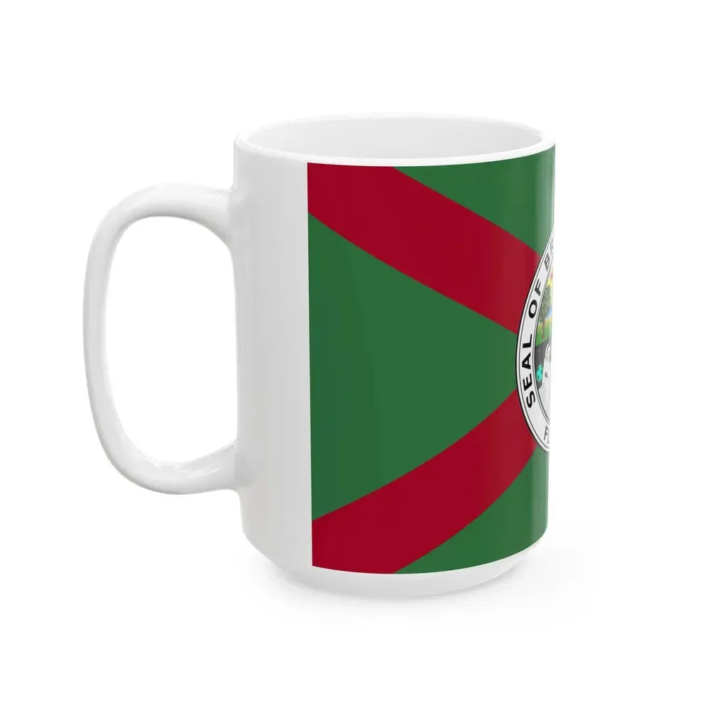 Flag of Brevard County Florida (United States) White Coffee Mug - Go Mug Yourself