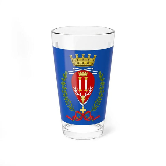 Flag of Brindisi (Italy) Pint Glass 16oz 16oz - Go Mug Yourself