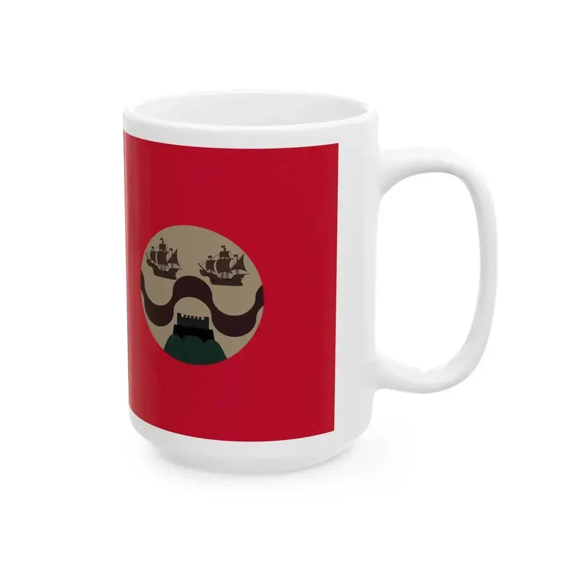 Flag of British Bombay (India) White Coffee Mug - Go Mug Yourself