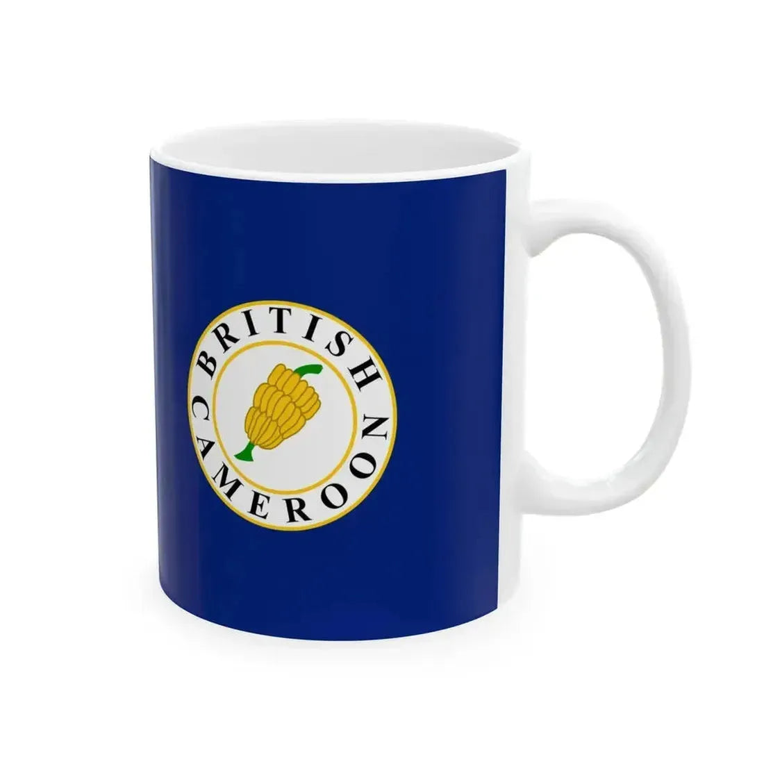 Flag of British Cameroon (Cameroon) White Coffee Mug - Go Mug Yourself
