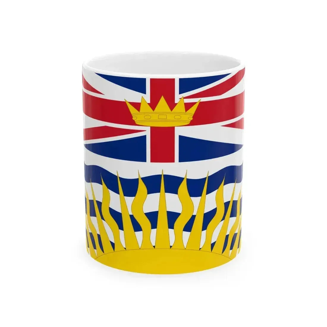 Flag of British Columbia 02 (Canada) White Coffee Mug 11oz - Go Mug Yourself
