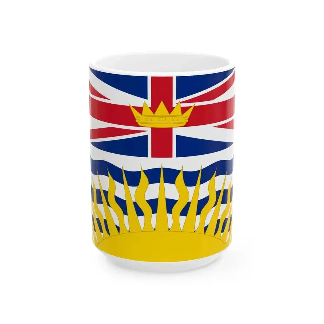 Flag of British Columbia 02 (Canada) White Coffee Mug 15oz - Go Mug Yourself