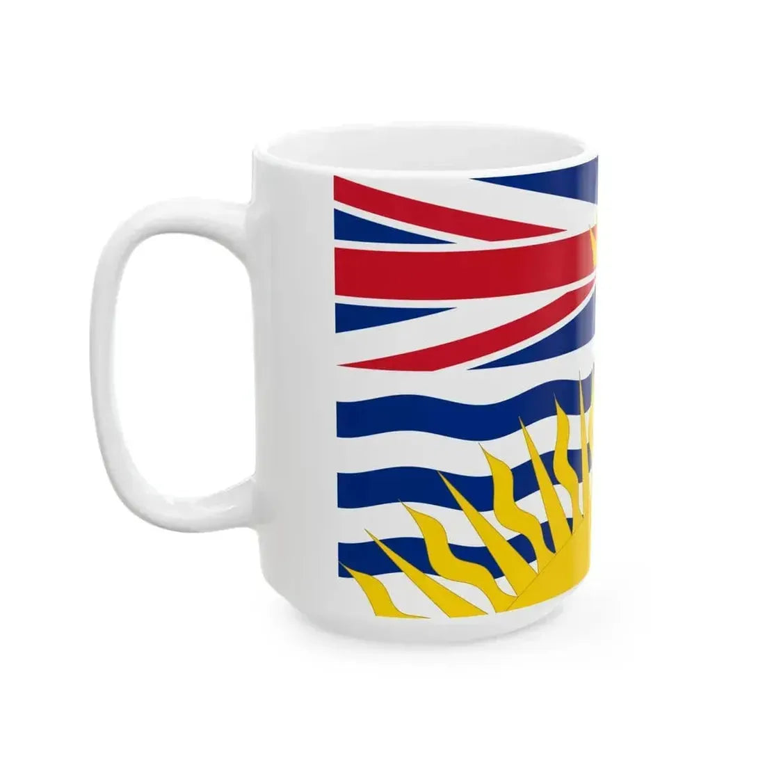 Flag of British Columbia 02 (Canada) White Coffee Mug - Go Mug Yourself