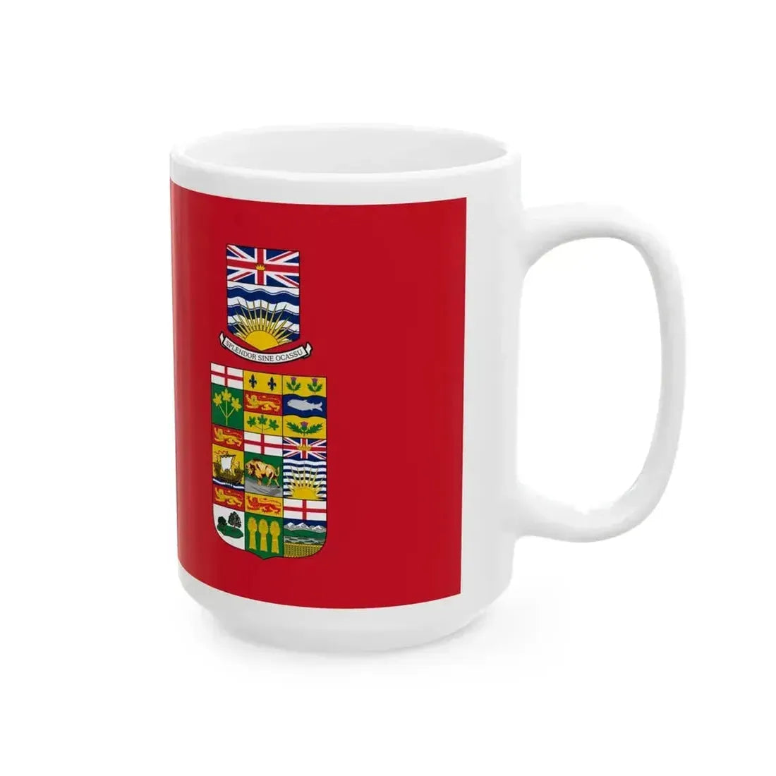 Flag of British Columbia 1906-1922 (Canada) White Coffee Mug - Go Mug Yourself
