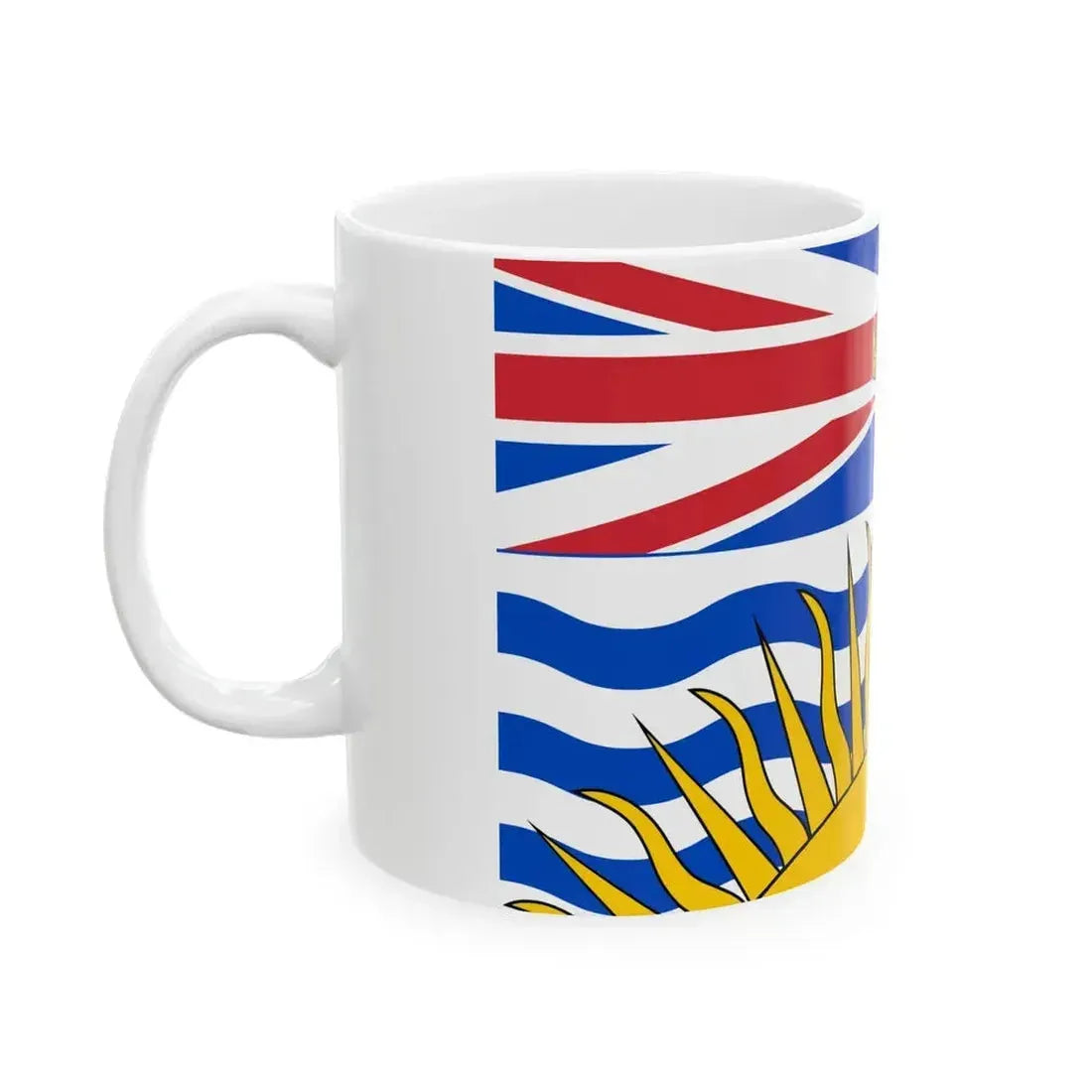 Flag of British Columbia 3-2 (Canada) White Coffee Mug - Go Mug Yourself