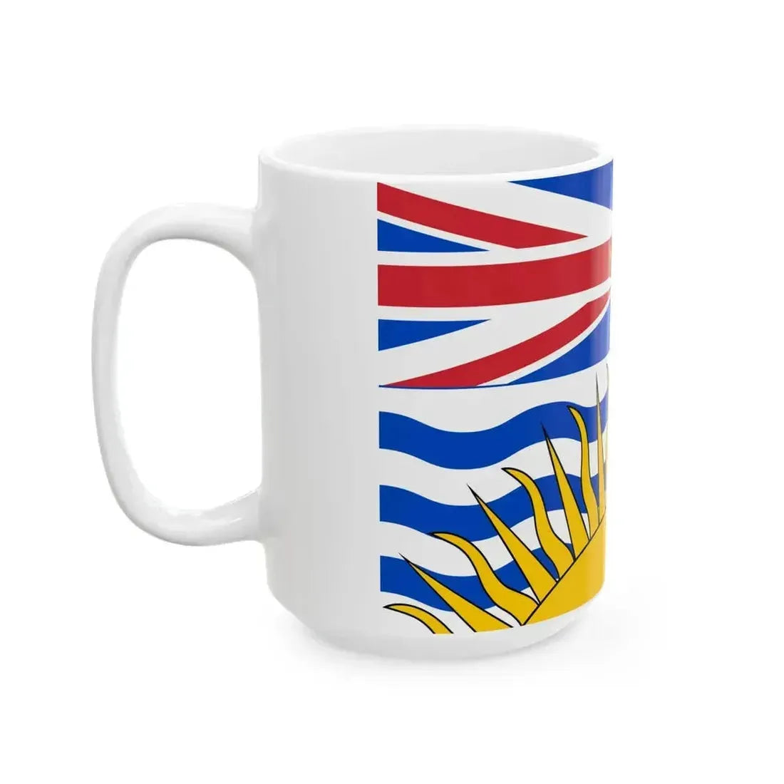 Flag of British Columbia 3-2 (Canada) White Coffee Mug - Go Mug Yourself