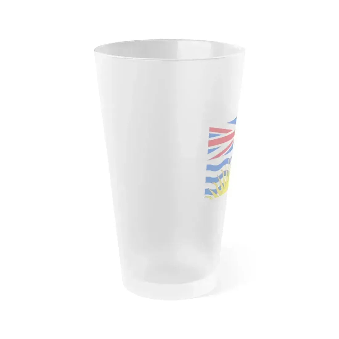 Flag of British Columbia Canada - Frosted Pint Glass 16oz - Go Mug Yourself