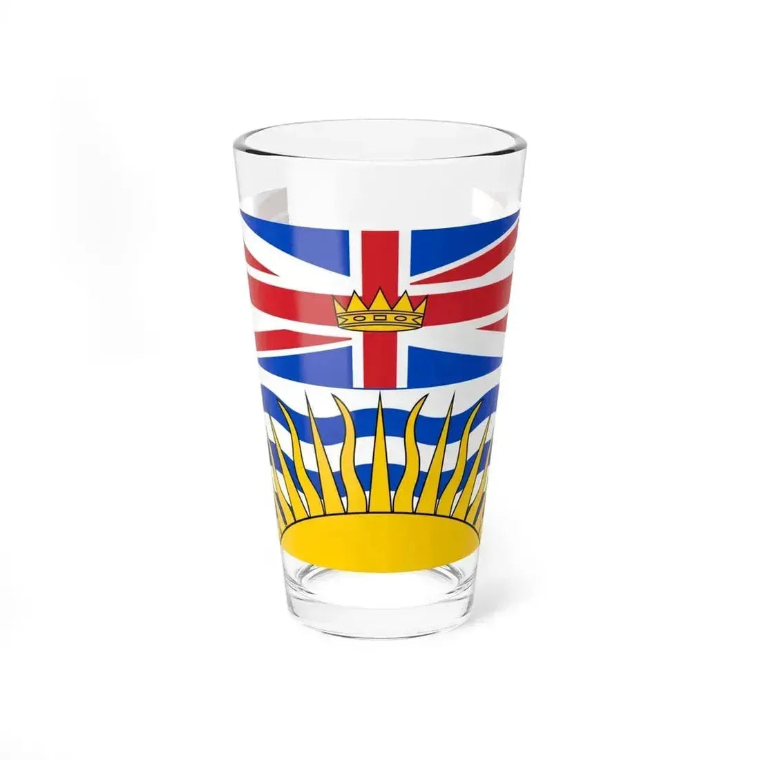 Flag of British Columbia Canada - Pint Glass 16oz 16oz - Go Mug Yourself