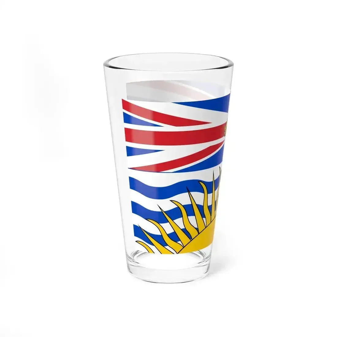 Flag of British Columbia Canada - Pint Glass 16oz - Go Mug Yourself