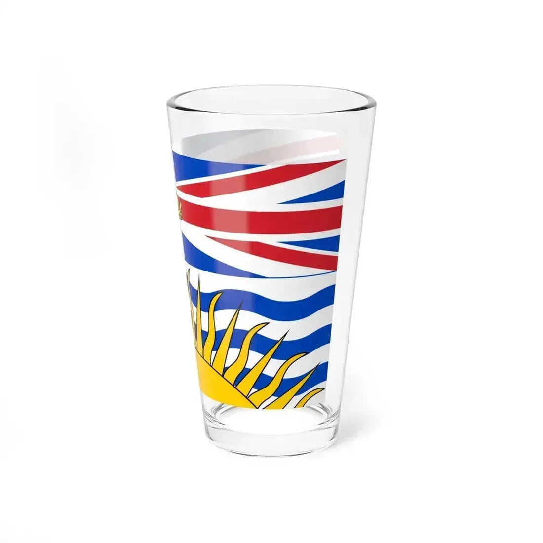 Flag of British Columbia Canada - Pint Glass 16oz - Go Mug Yourself