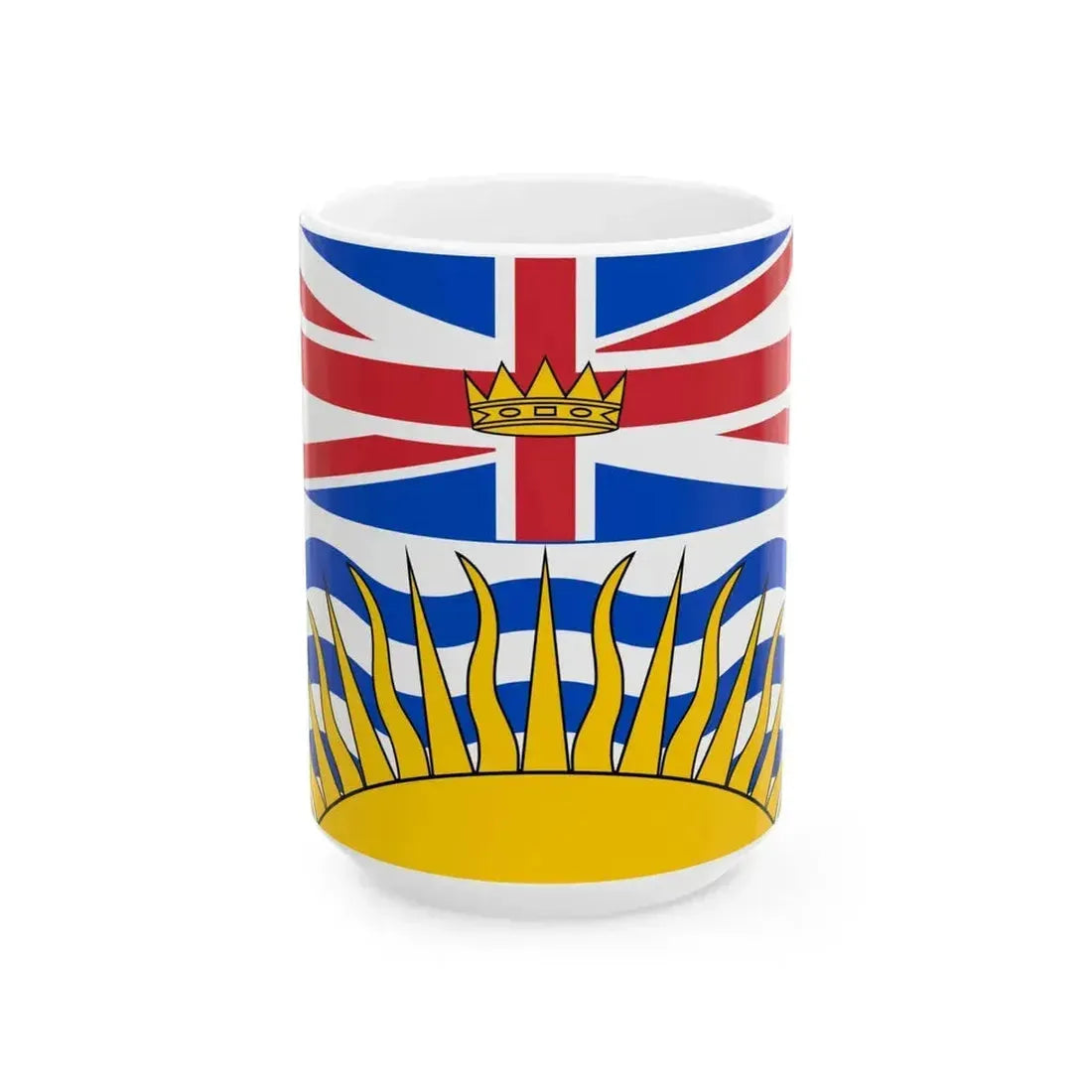 Flag of British Columbia (Canada) White Coffee Mug 15oz - Go Mug Yourself