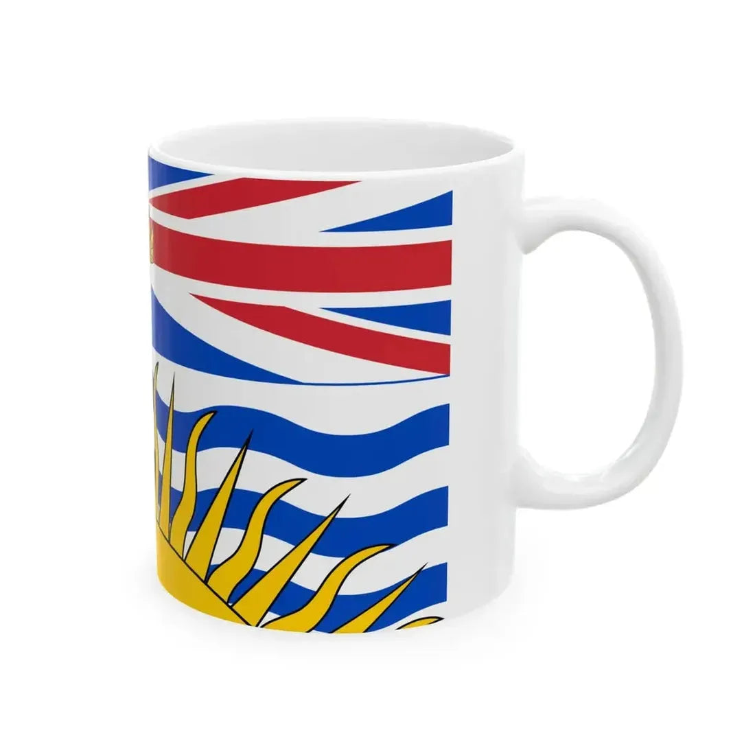 Flag of British Columbia (Canada) White Coffee Mug - Go Mug Yourself