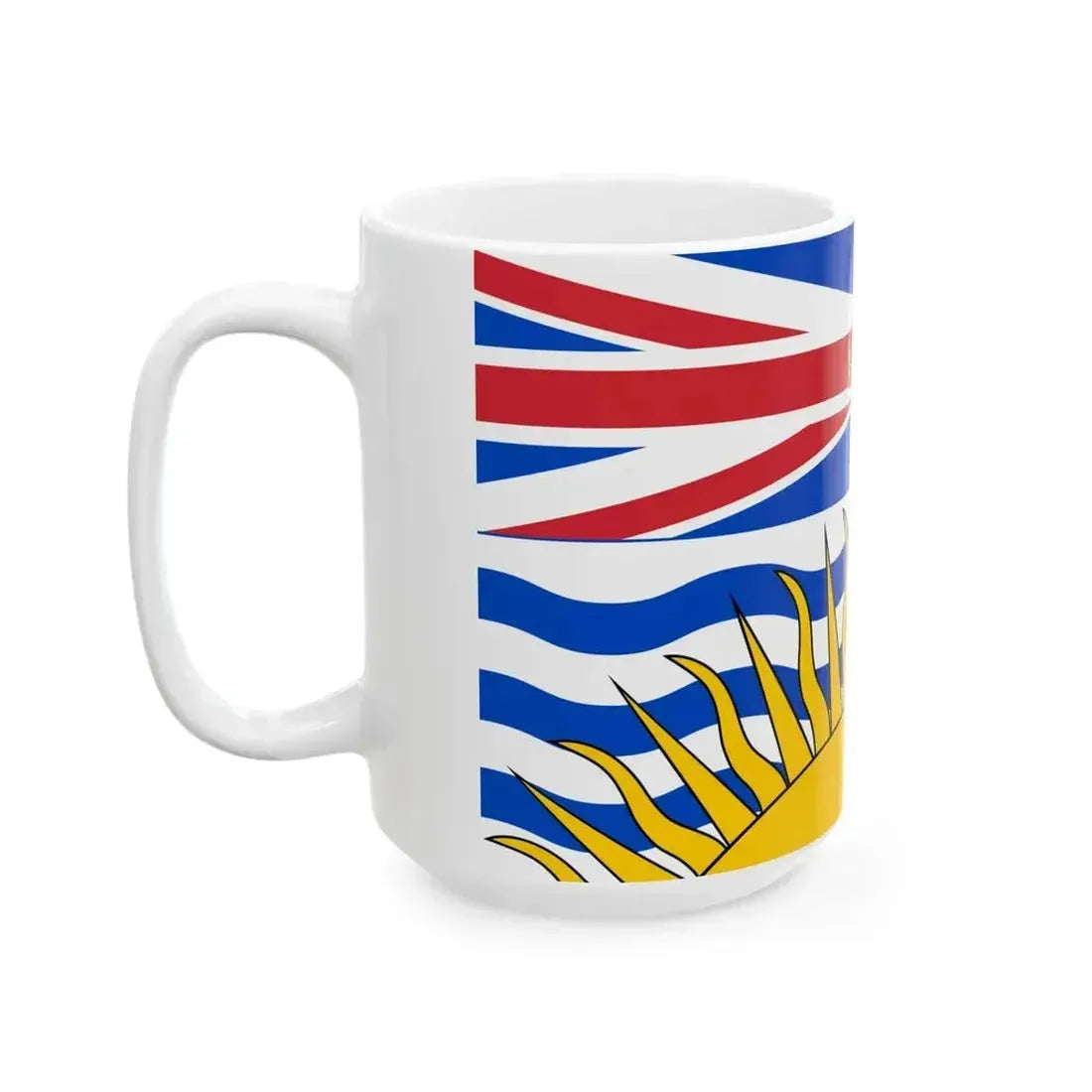 Flag of British Columbia (Canada) White Coffee Mug - Go Mug Yourself