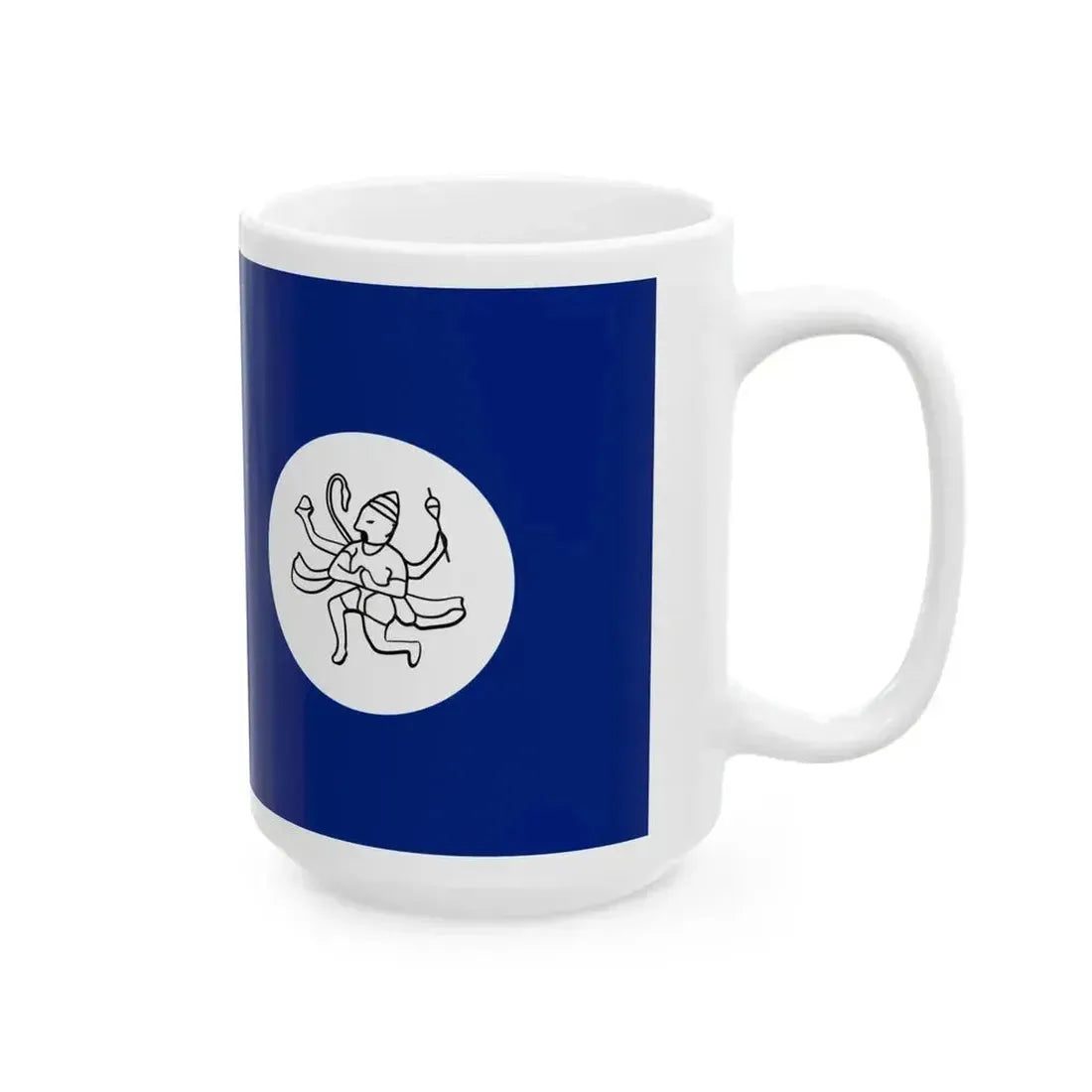 Flag of British Porbandar (India) White Coffee Mug - Go Mug Yourself