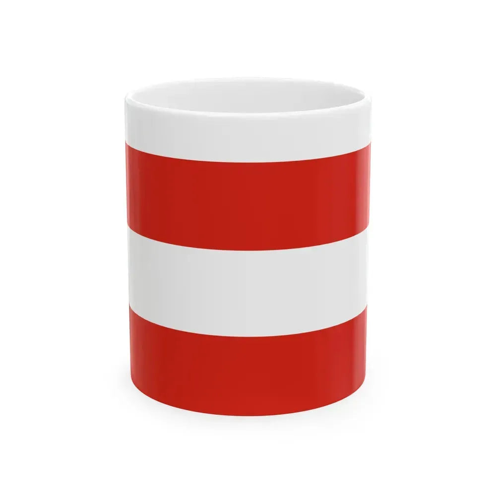 Flag of Brno Czech Republic - White Coffee Mug 11oz - Go Mug Yourself