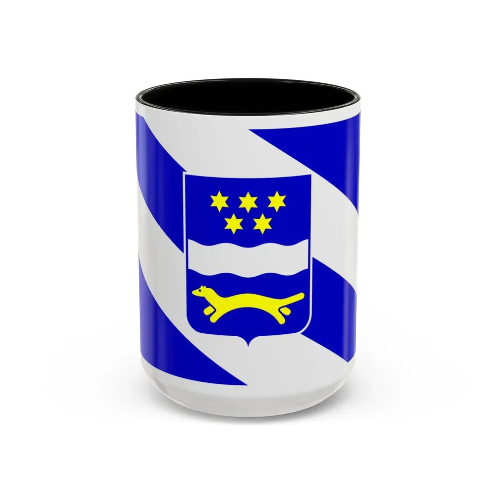 Flag of Brod Posavina County Croatia - Accent Coffee Mug 15oz Black - Go Mug Yourself