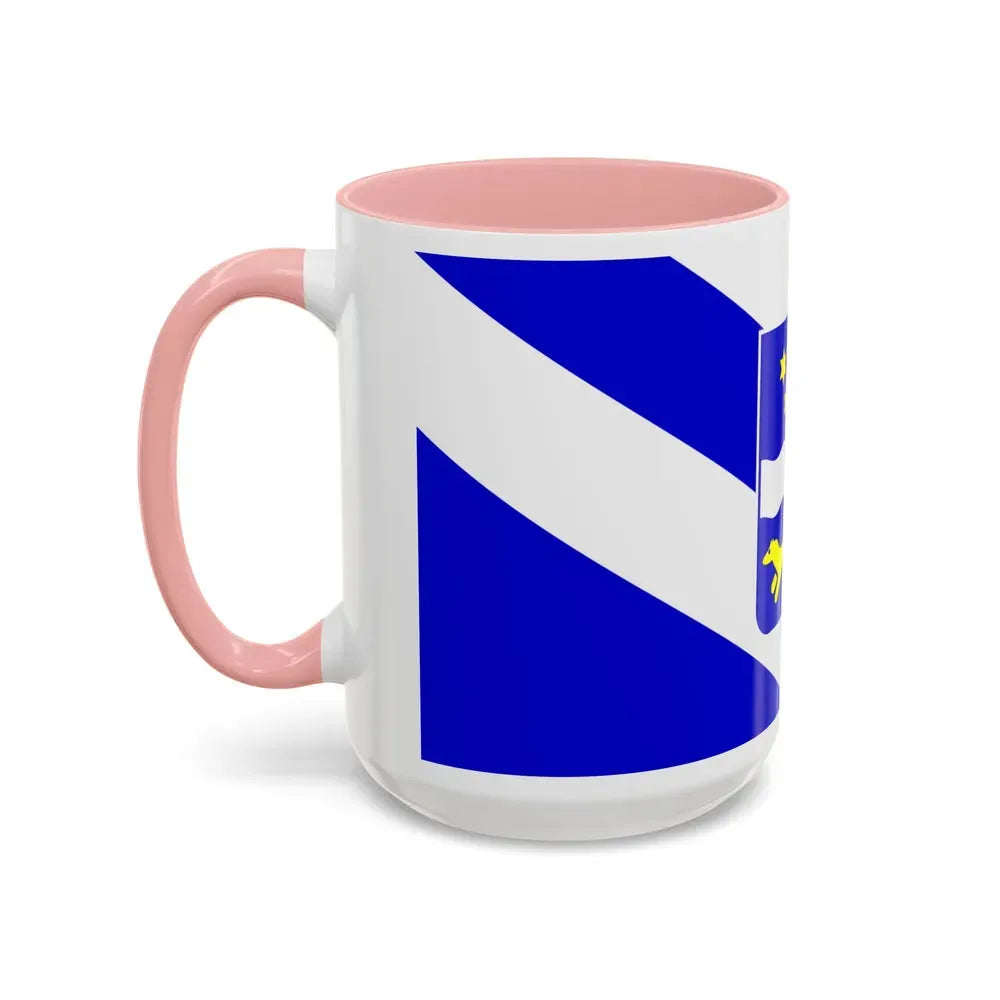 Flag of Brod Posavina County Croatia - Accent Coffee Mug - Go Mug Yourself