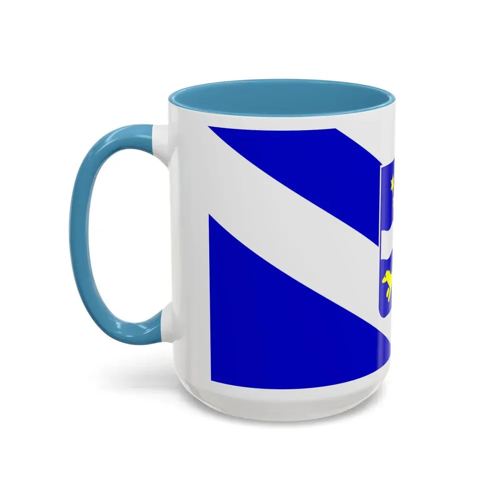 Flag of Brod Posavina County Croatia - Accent Coffee Mug - Go Mug Yourself