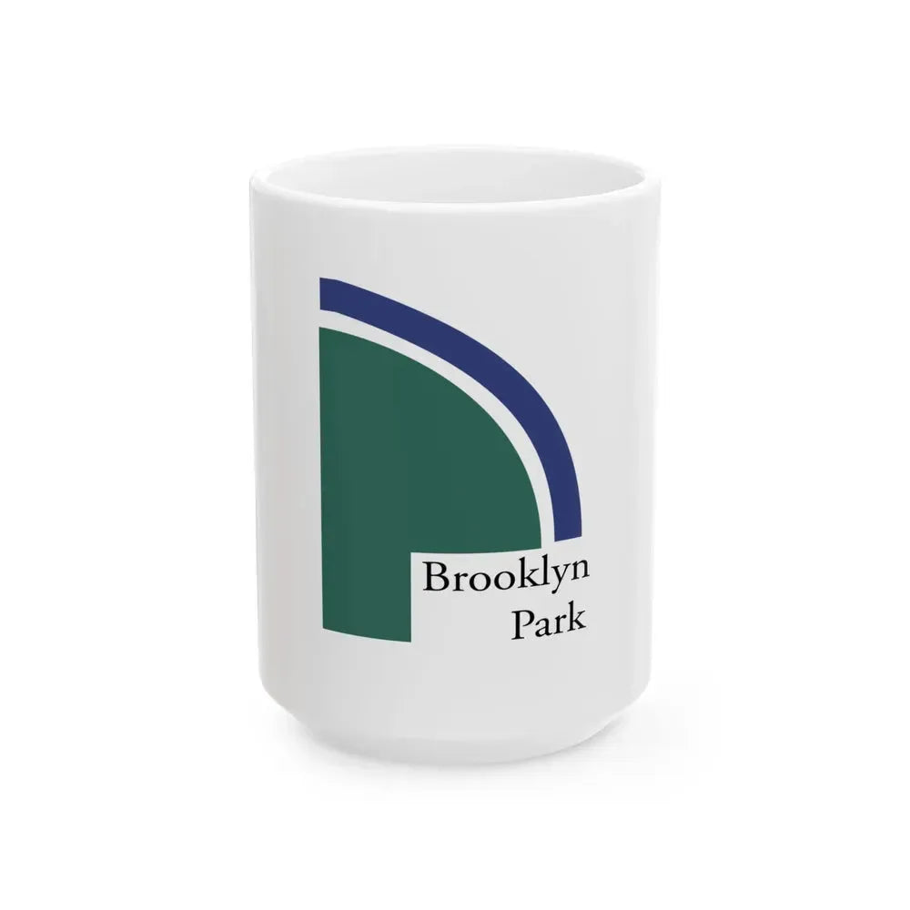 Flag of Brooklyn Park Minnesota (United States) White Coffee Mug 15oz - Go Mug Yourself