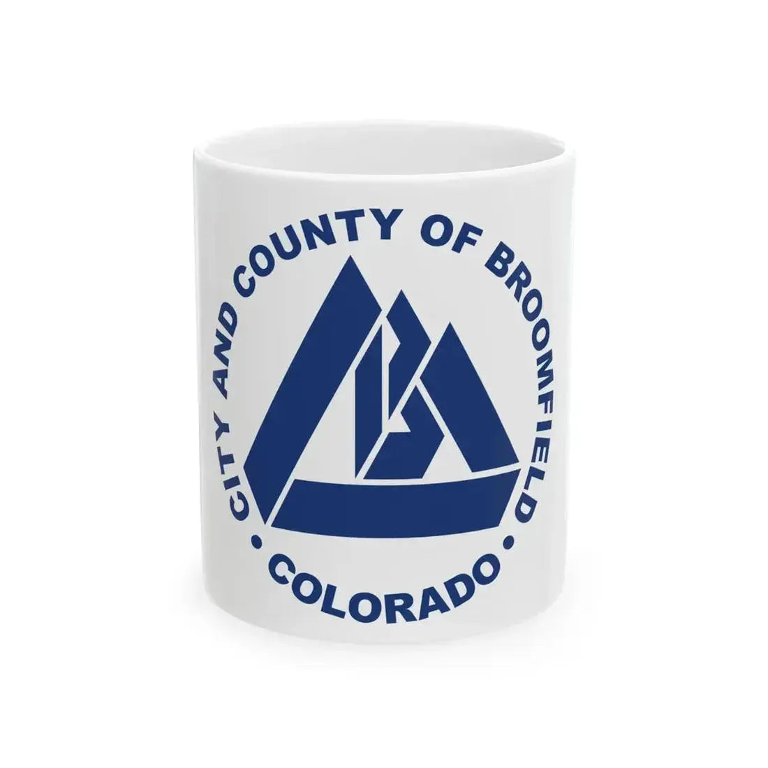Flag of Broomfield Colorado (United States) White Coffee Mug 11oz - Go Mug Yourself