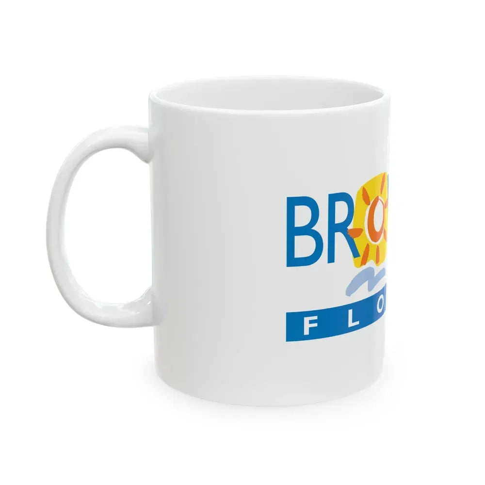 Flag of Broward County Florida (United States) White Coffee Mug - Go Mug Yourself