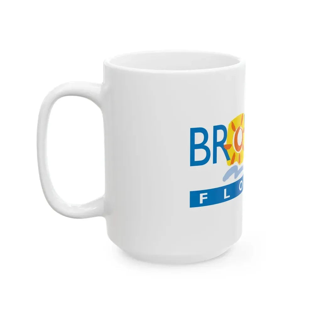 Flag of Broward County Florida (United States) White Coffee Mug - Go Mug Yourself