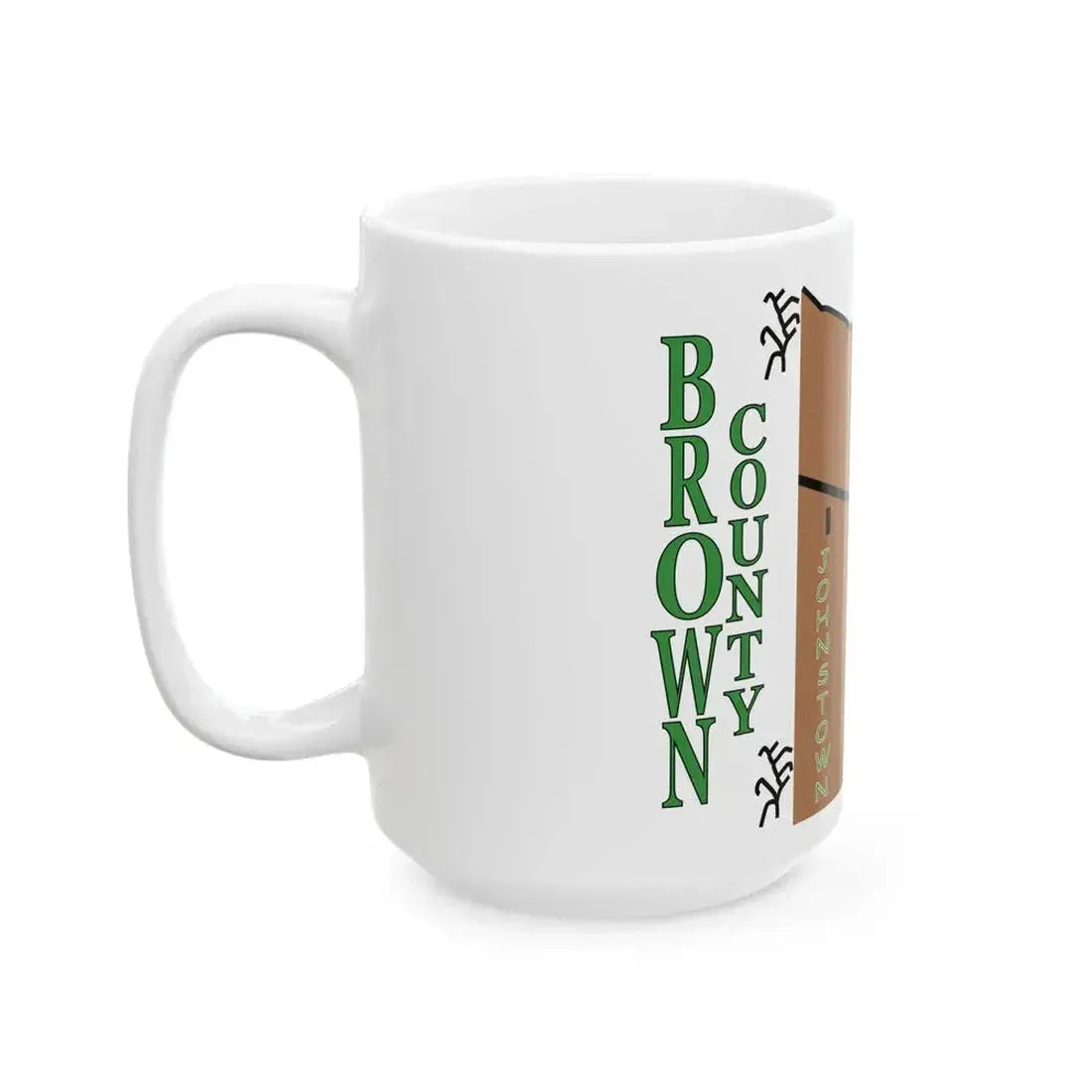 Flag of Brown County Nebraska (United States) White Coffee Mug - Go Mug Yourself
