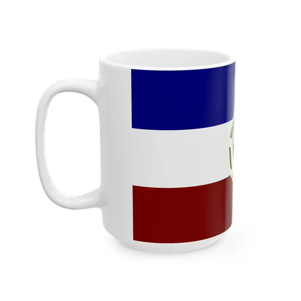 Flag of Brown County South Dakota (United States) White Coffee Mug - Go Mug Yourself