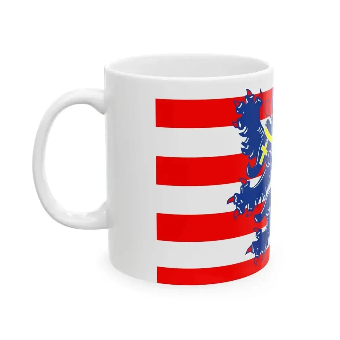 Flag of Bruges (Belgium) White Coffee Mug - Go Mug Yourself