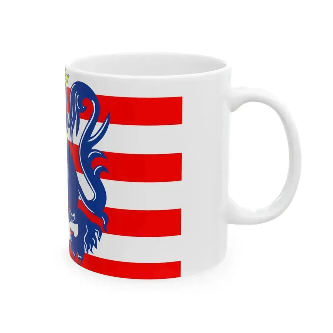 Flag of Bruges (Belgium) White Coffee Mug - Go Mug Yourself