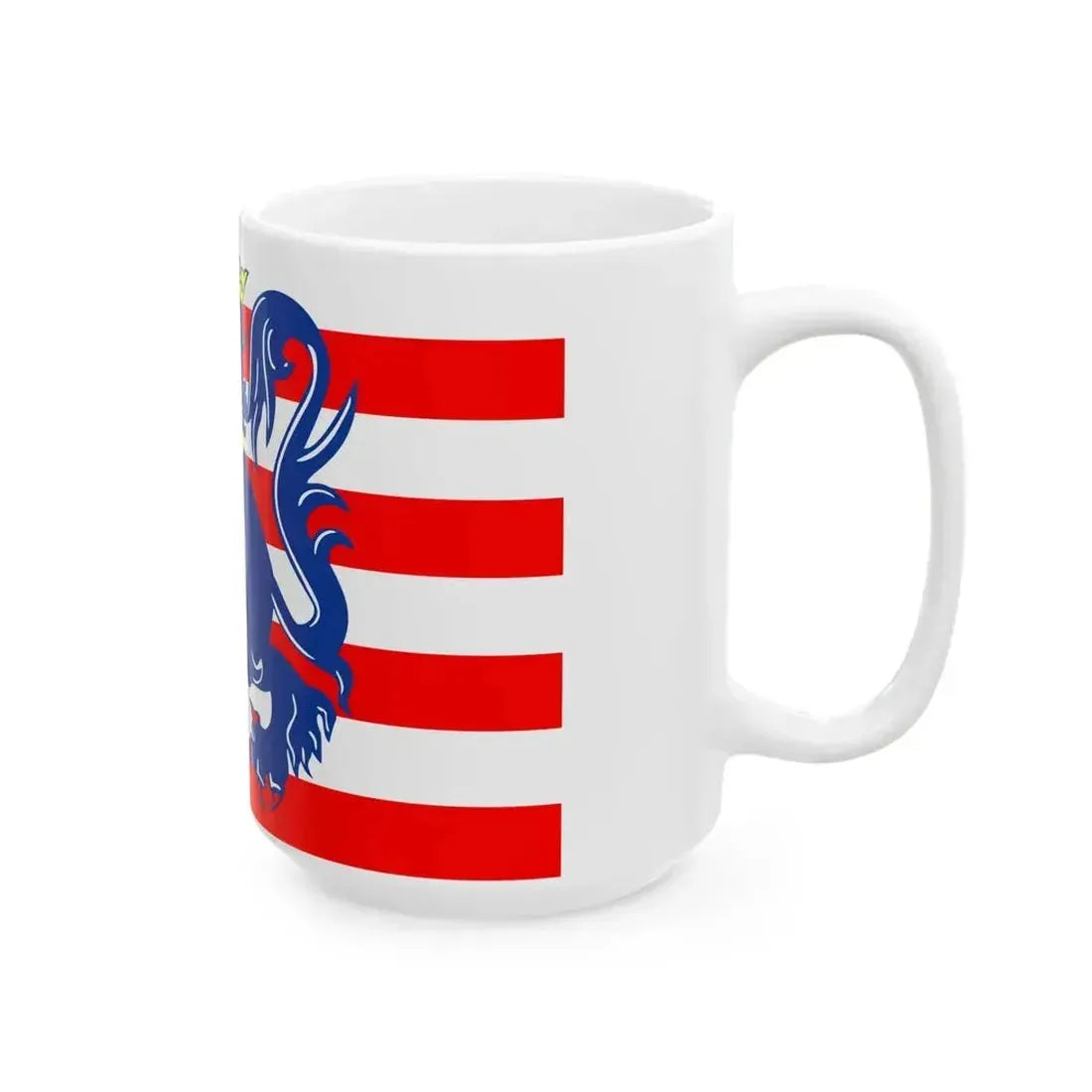 Flag of Bruges (Belgium) White Coffee Mug - Go Mug Yourself