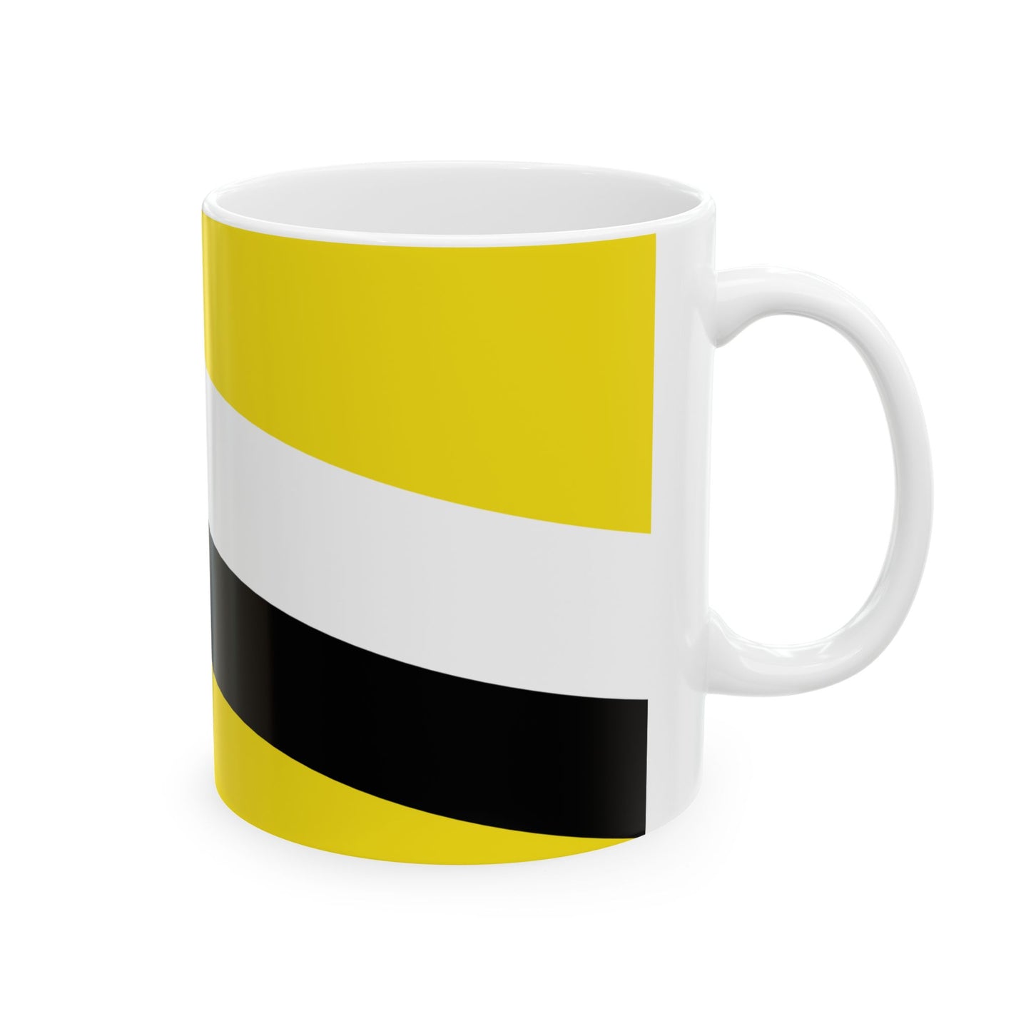 Flag of Brunei 1906-1959 (Brunei) White Coffee Mug-Go Mug Yourself
